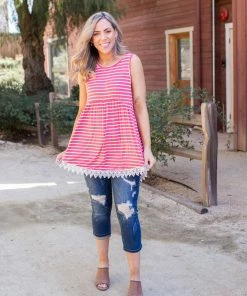 Boutique Simplified Dainty Laced Coral Sleeveless Babydoll 11 Boutique Simplified Dainty Laced Coral Sleeveless Babydoll