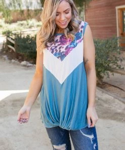Boutique Simplified Divine Intervention Sleeveless Top
