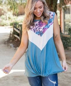 Boutique Simplified Divine Intervention Sleeveless Top
