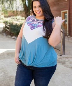 Boutique Simplified Divine Intervention Sleeveless Top