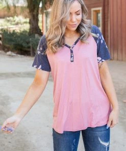 Boutique Simplified Rosey Posey Short Sleeve Raglan 10 Boutique Simplified Rosey Posey Short Sleeve Raglan