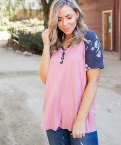 Boutique Simplified Rosey Posey Short Sleeve Raglan 11 Boutique Simplified Rosey Posey Short Sleeve Raglan