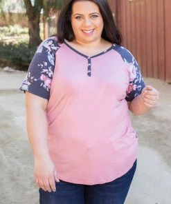 Boutique Simplified Rosey Posey Short Sleeve Raglan 12 Boutique Simplified Rosey Posey Short Sleeve Raglan