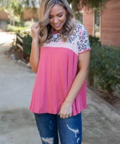 Boutique Simplified Wild One Colorblock Top