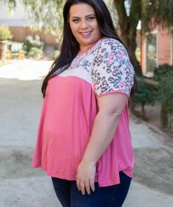 Boutique Simplified Wild One Colorblock Top