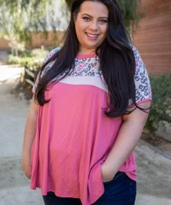 Boutique Simplified Wild One Colorblock Top