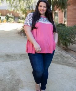 Boutique Simplified Wild One Colorblock Top