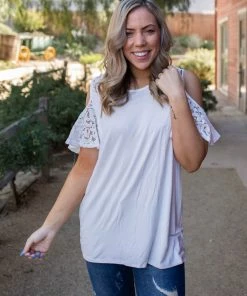 Boutique Simplified Afternoon Delight Lace Top