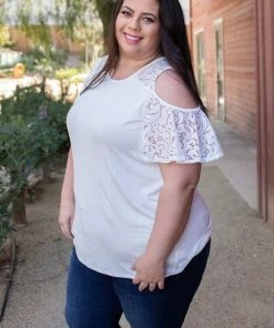 Boutique Simplified Afternoon Delight Lace Top