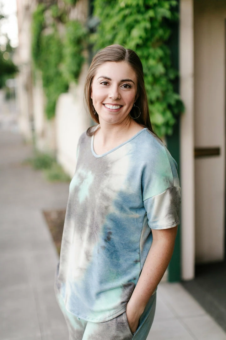 No Ship Drop Ship Arctic Waters Tie Dye Top 1 No Ship Drop Ship Arctic Waters Tie Dye Top