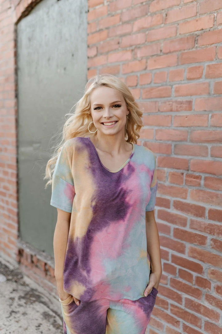 No Ship Drop Ship Cotton Candy Rainbow Tie Dye Top 1 No Ship Drop Ship Cotton Candy Rainbow Tie Dye Top