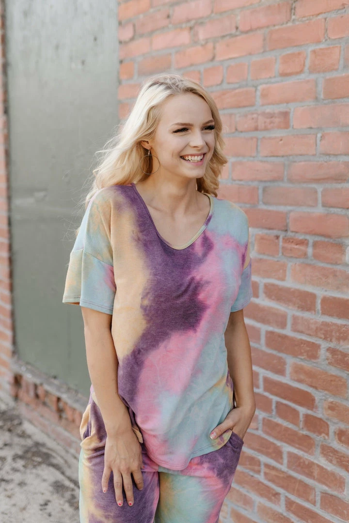 No Ship Drop Ship Cotton Candy Rainbow Tie Dye Top 4 No Ship Drop Ship Cotton Candy Rainbow Tie Dye Top