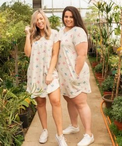 Boutique Simplified Butterfly Kisses Swing Dress