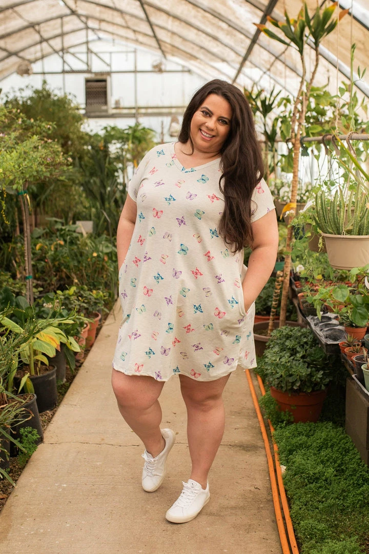 Boutique Simplified Butterfly Kisses Swing Dress 3 Boutique Simplified Butterfly Kisses Swing Dress