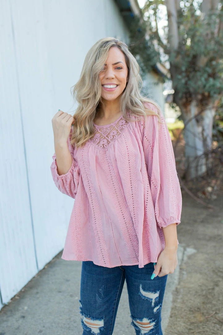 Boutique Simplified My Miracle 3/4 Sleeve Top 4 Boutique Simplified My Miracle 3/4 Sleeve Top