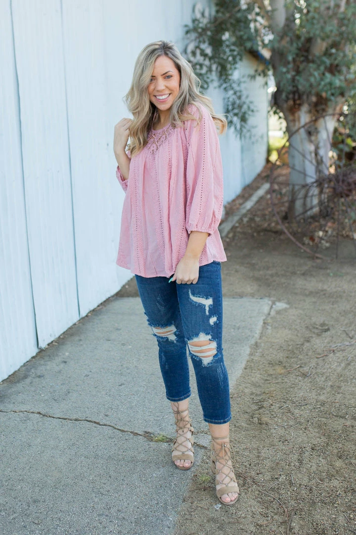 Boutique Simplified My Miracle 3/4 Sleeve Top 5 Boutique Simplified My Miracle 3/4 Sleeve Top