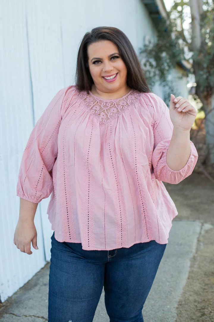 Boutique Simplified My Miracle 3/4 Sleeve Top 2 Boutique Simplified My Miracle 3/4 Sleeve Top