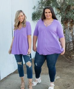 Boutique Simplified Crossroads Babydoll In Lavender 12 Boutique Simplified Crossroads Babydoll In Lavender