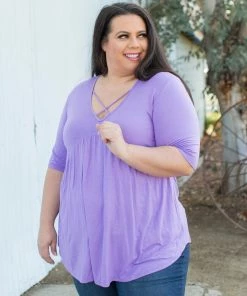 Boutique Simplified Crossroads Babydoll In Lavender 15 Boutique Simplified Crossroads Babydoll In Lavender