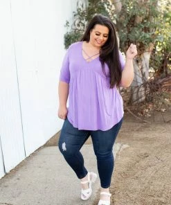 Boutique Simplified Crossroads Babydoll In Lavender 17 Boutique Simplified Crossroads Babydoll In Lavender