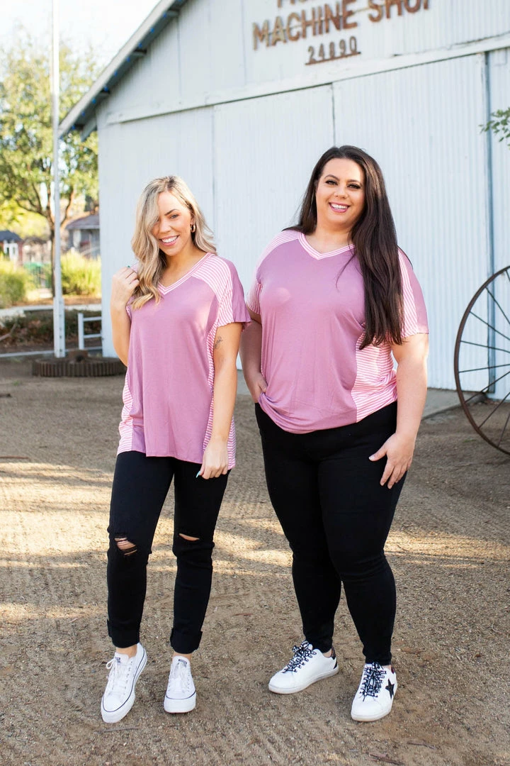 Boutique Simplified Rosey Cheeks Short Sleeve Top 4 Boutique Simplified Rosey Cheeks Short Sleeve Top