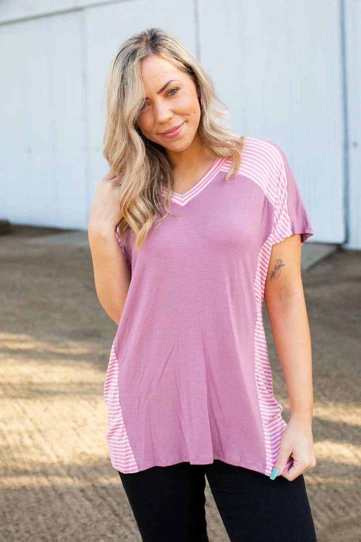 Boutique Simplified Rosey Cheeks Short Sleeve Top 1 Boutique Simplified Rosey Cheeks Short Sleeve Top