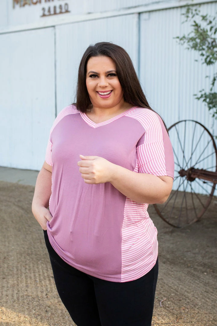 Boutique Simplified Rosey Cheeks Short Sleeve Top 2 Boutique Simplified Rosey Cheeks Short Sleeve Top