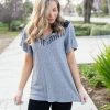 Boutique Simplified Tailor Made Short Sleeve Top