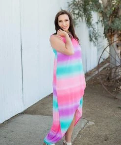 Boutique Simplified Summer Sunset Tulip Maxi Dress 14 Boutique Simplified Summer Sunset Tulip Maxi Dress