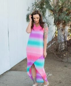 Boutique Simplified Summer Sunset Tulip Maxi Dress 15 Boutique Simplified Summer Sunset Tulip Maxi Dress