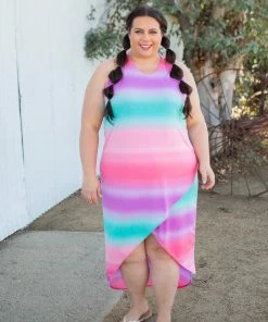 Boutique Simplified Summer Sunset Tulip Maxi Dress 18 Boutique Simplified Summer Sunset Tulip Maxi Dress