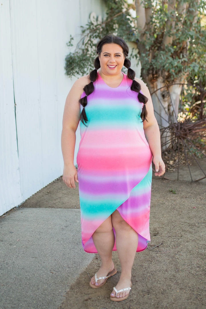 Boutique Simplified Summer Sunset Tulip Maxi Dress 9 Boutique Simplified Summer Sunset Tulip Maxi Dress