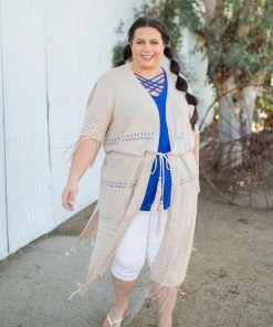 Boutique Simplified On The Fringe Duster Cardigan