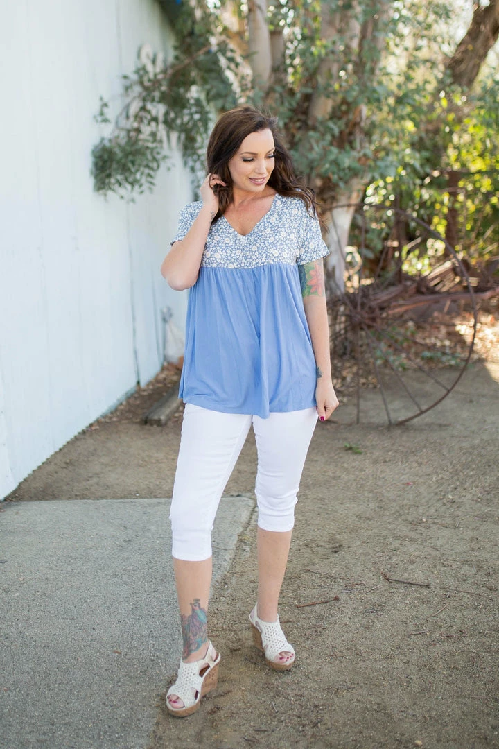 Boutique Simplified Spring Daisy Babydoll Top 5 Boutique Simplified Spring Daisy Babydoll Top