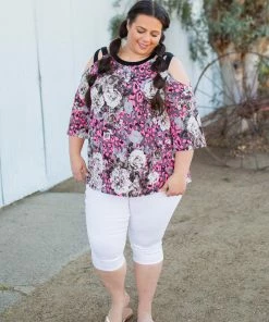 Boutique Simplified Make Yourself Happy 3/4 Sleeve Top