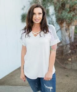 Boutique Simplified Be My Baby Short Sleeve Top