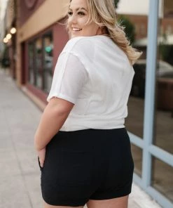 No Ship Drop Ship Tangled Up In Black Summer Shorts