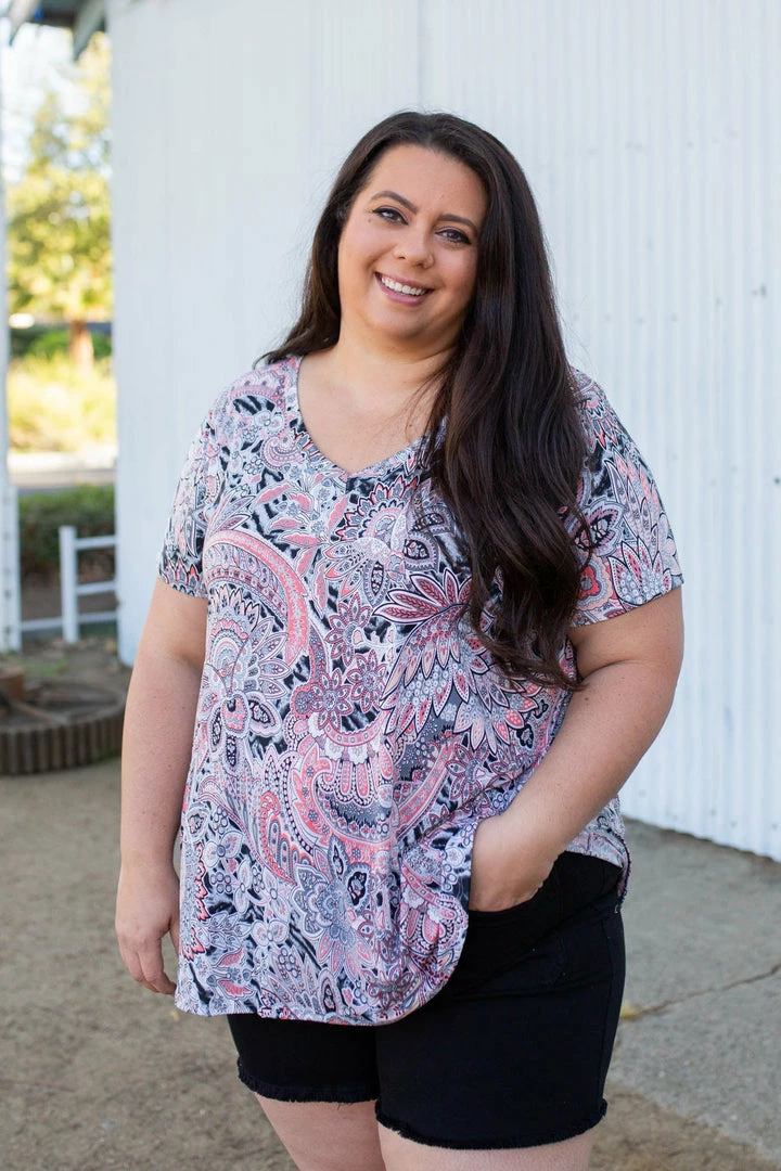 Boutique Simplified Mystery Awaits Short Sleeve Top 2 Boutique Simplified Mystery Awaits Short Sleeve Top