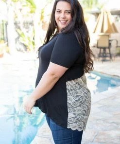 Boutique Simplified Live Free Laced Tunic