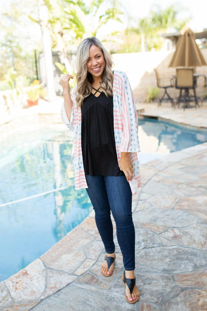 Boutique Simplified United We Stand Kimono Cardigan 7 Boutique Simplified United We Stand Kimono Cardigan