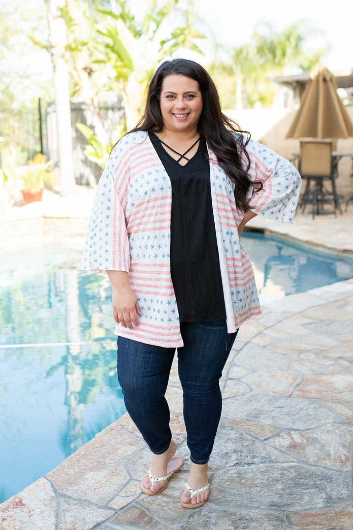 Boutique Simplified United We Stand Kimono Cardigan 9 Boutique Simplified United We Stand Kimono Cardigan