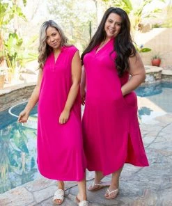 Boutique Simplified Sleeveless Fuchsia Gabby Dress 11 Boutique Simplified Sleeveless Fuchsia Gabby Dress