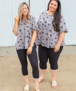 Boutique Simplified Starry Night Short Sleeve Top (GHG-M)