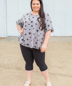 Boutique Simplified Starry Night Short Sleeve Top 21 Boutique Simplified Starry Night Short Sleeve Top
