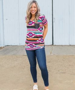 Boutique Simplified Arizona Sunrise Short Sleeve Top 15 Boutique Simplified Arizona Sunrise Short Sleeve Top