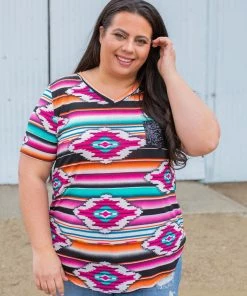 Boutique Simplified Arizona Sunrise Short Sleeve Top 17 Boutique Simplified Arizona Sunrise Short Sleeve Top