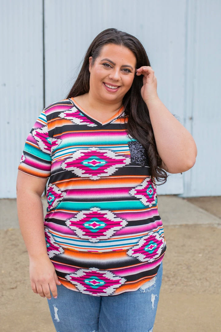 Boutique Simplified Arizona Sunrise Short Sleeve Top 8 Boutique Simplified Arizona Sunrise Short Sleeve Top