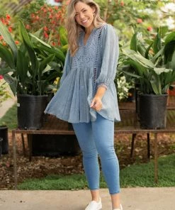 Boutique Simplified Take Me Out Lace Tunic