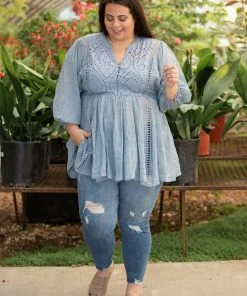 Boutique Simplified Take Me Out Lace Tunic