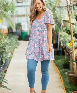 Boutique Simplified Floral Belle Tiered Swing Dress 13 Boutique Simplified Floral Belle Tiered Swing Dress